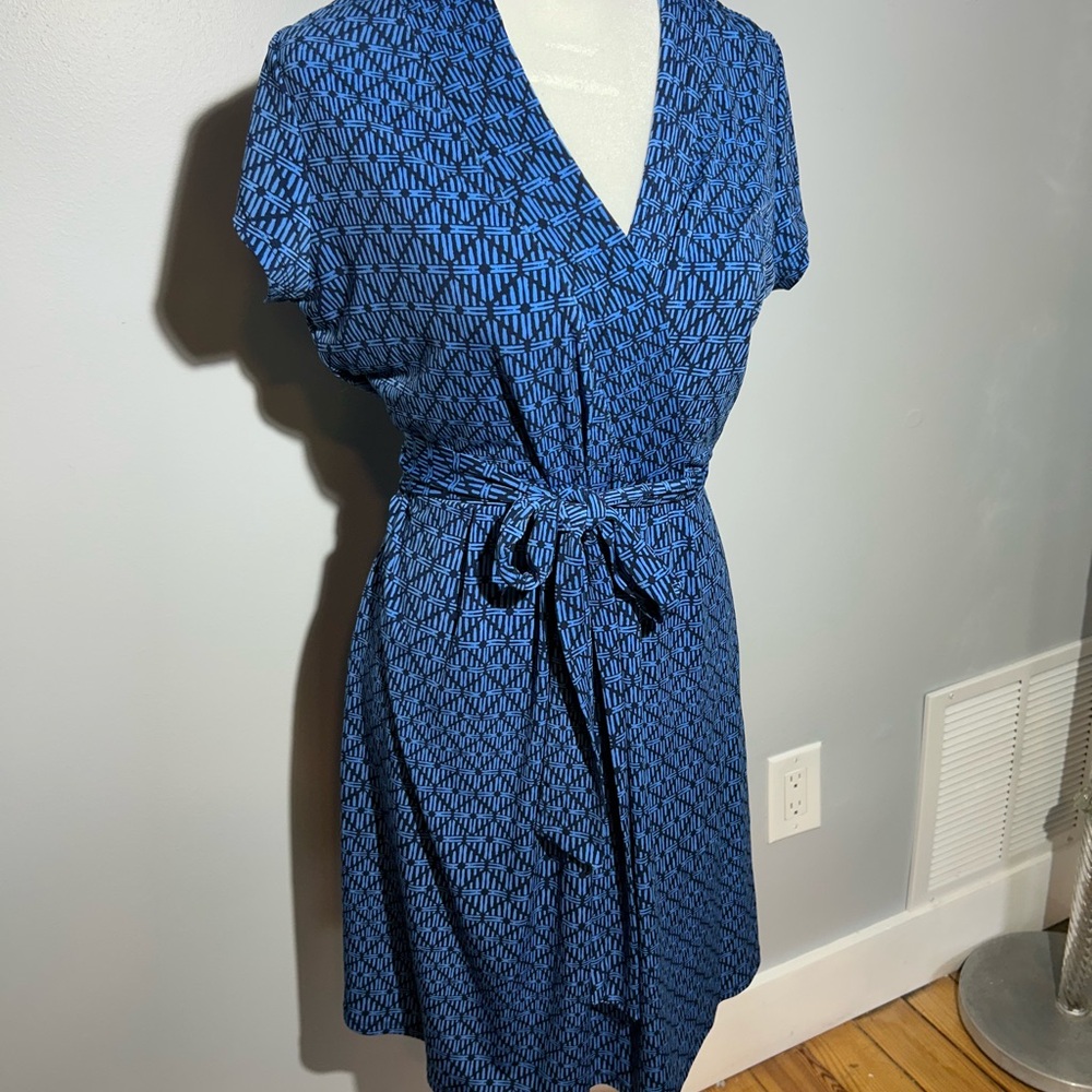 Liz Claiborne Blue Wrap Dress